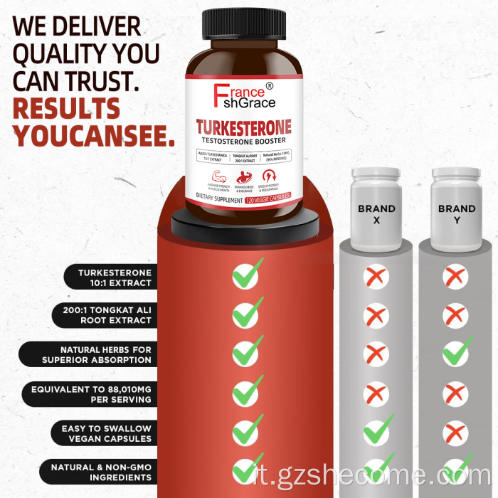 Shecome Men Booster Capsule Tongkat Ali Crescita muscolare